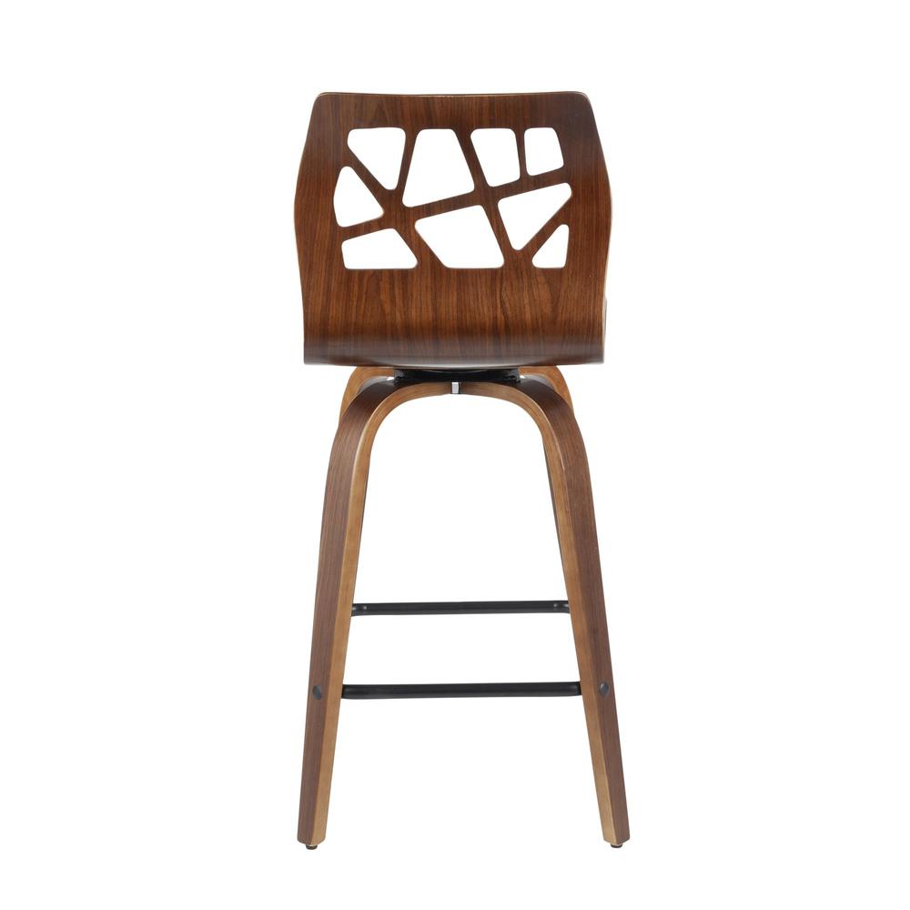 Orange Folia 26" Fixed Height Counter Stool - Set of 2. Picture 5