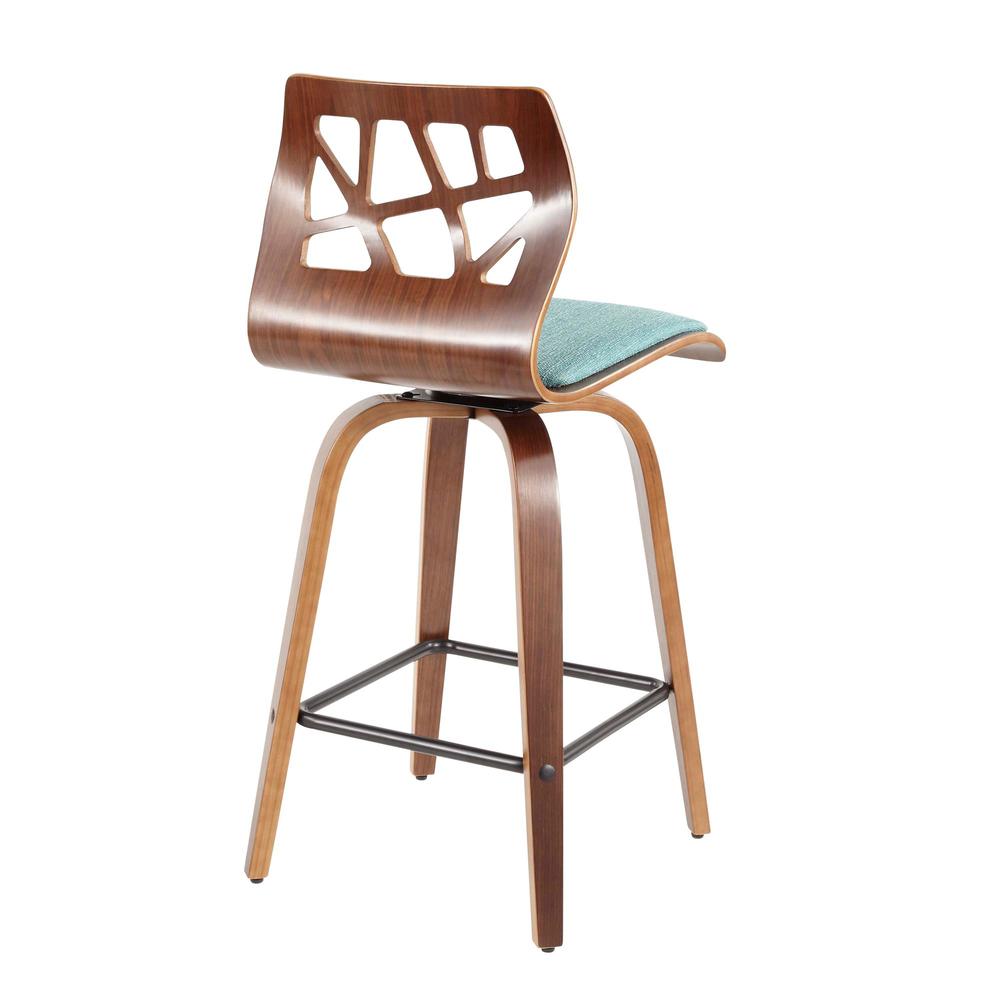 Brown Folia 26" Fixed Height Counter Stool - Set of 2. Picture 4