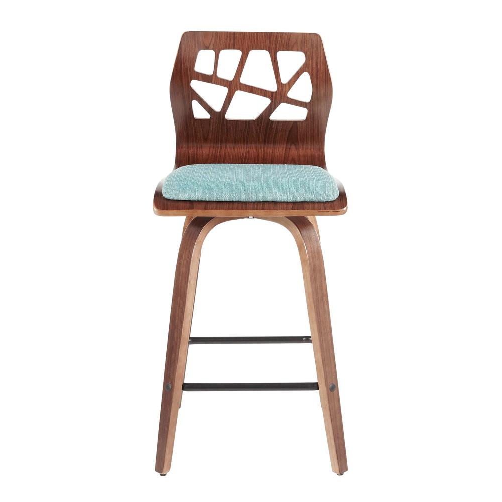 Brown Folia 26" Fixed Height Counter Stool - Set of 2. Picture 6