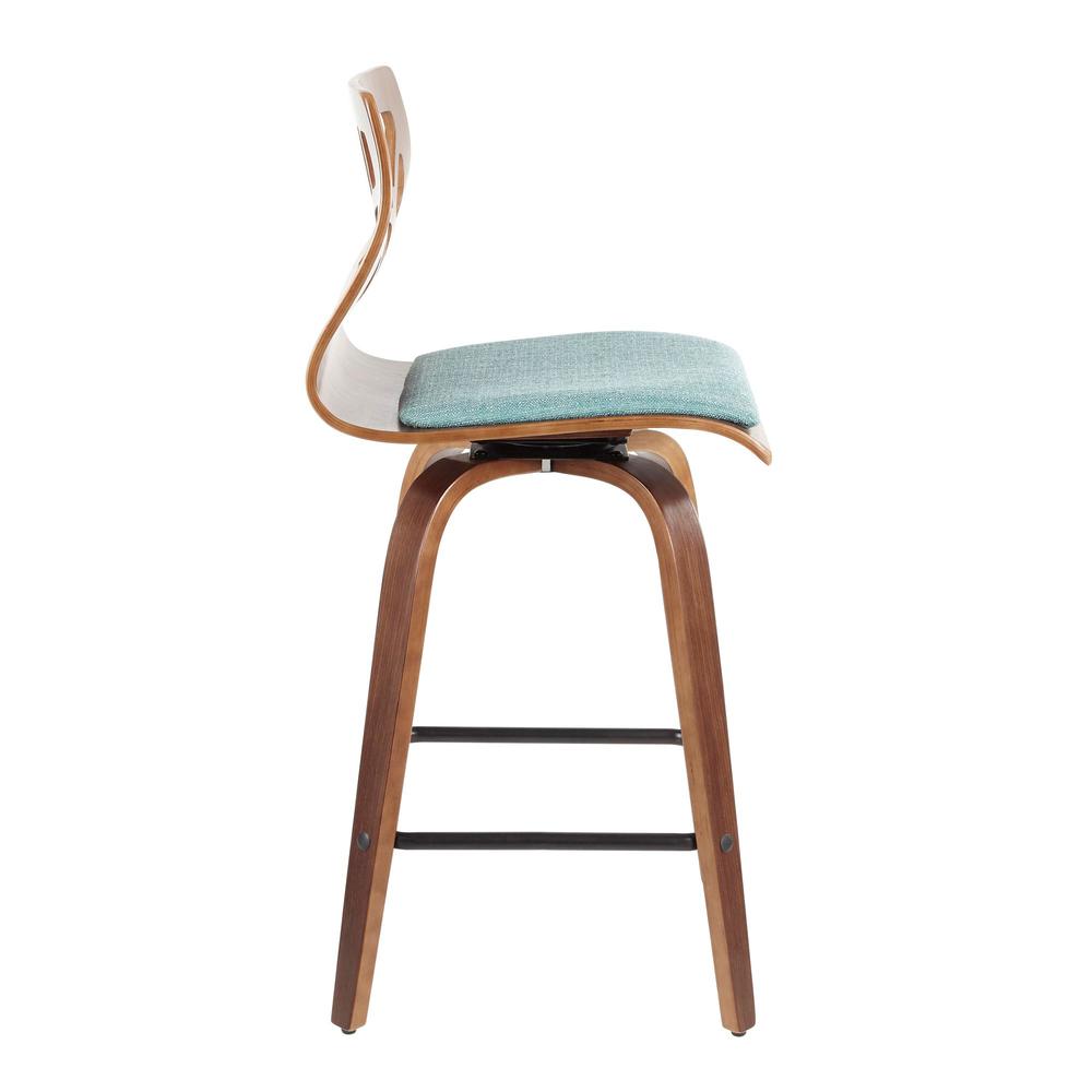 Brown Folia 26" Fixed Height Counter Stool - Set of 2. Picture 3