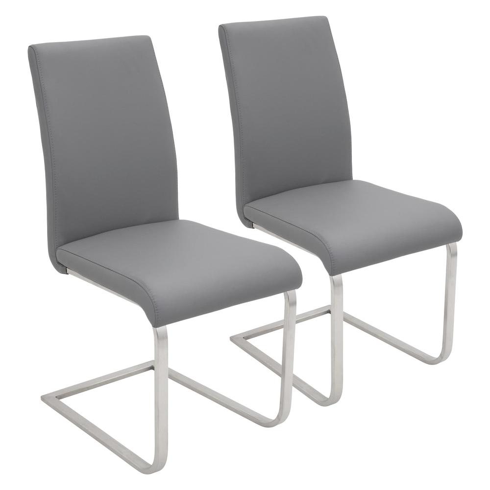 Grey Foster Dining Chair - Set of 2. Picture 1