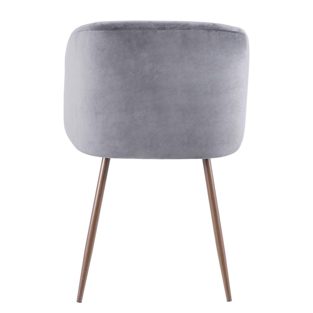 Walnut, Grey Fran Chair - Set of 2. Picture 5