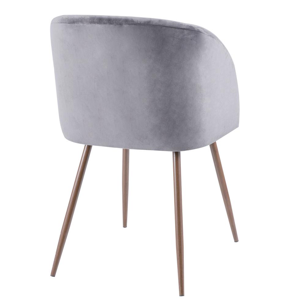Walnut, Grey Fran Chair - Set of 2. Picture 4