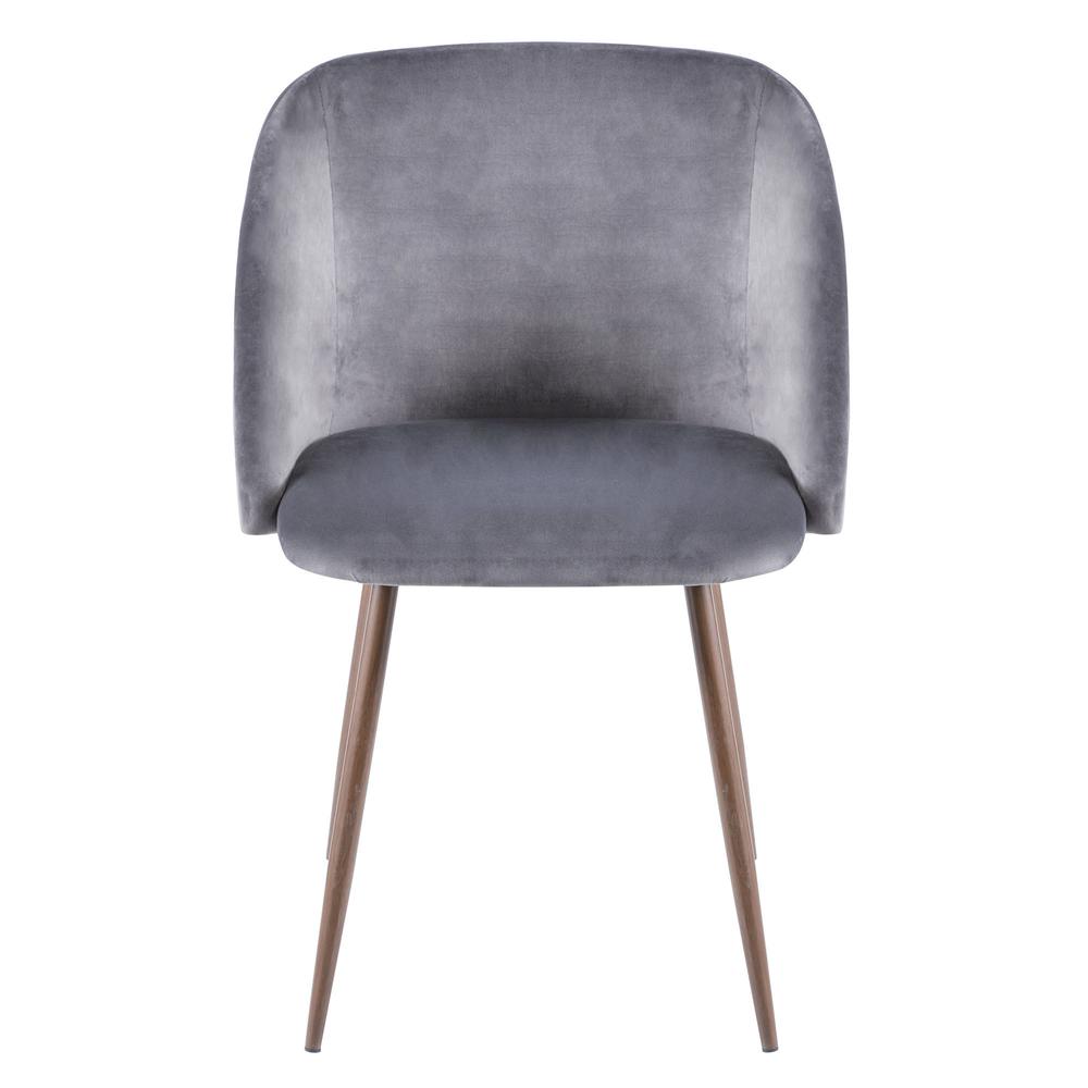 Walnut, Grey Fran Chair - Set of 2. Picture 6