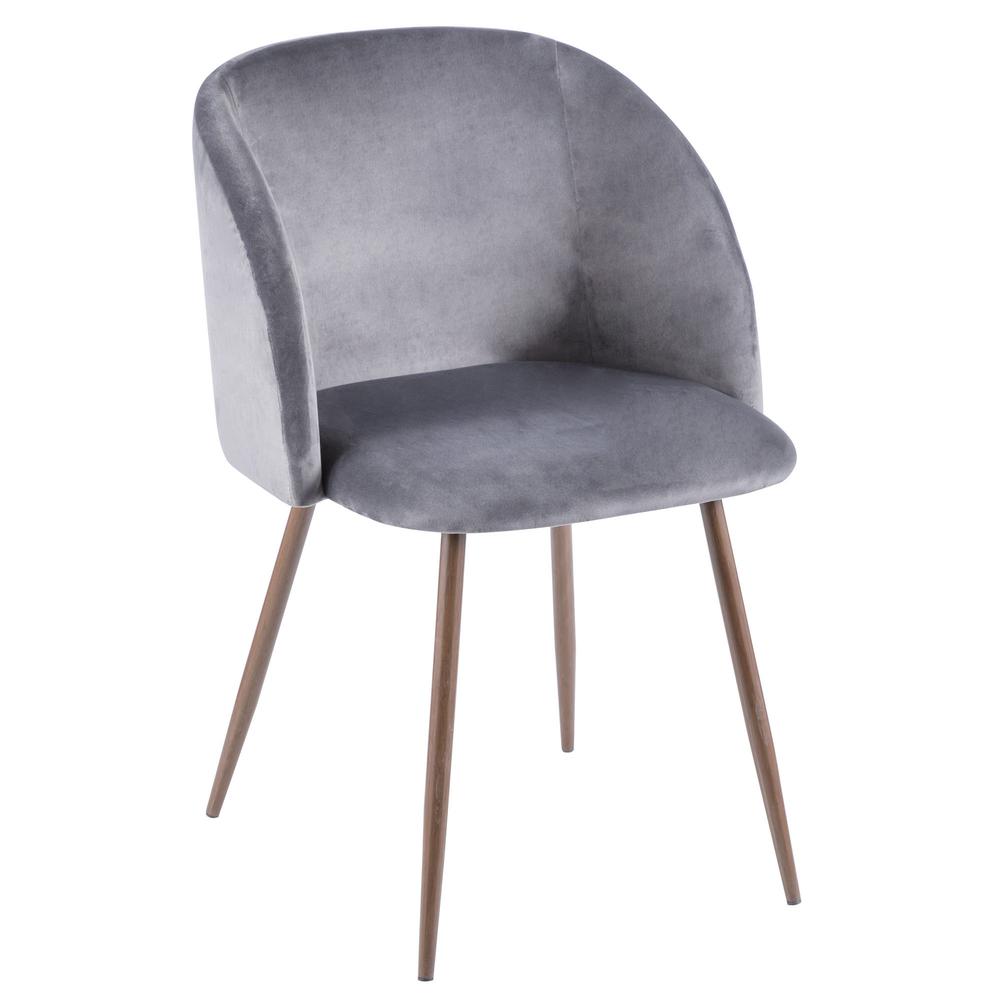 Walnut, Grey Fran Chair - Set of 2. Picture 2