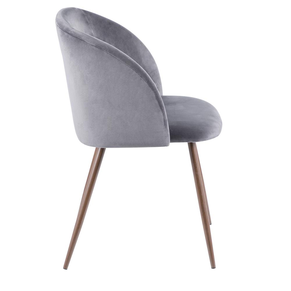 Walnut, Grey Fran Chair - Set of 2. Picture 3