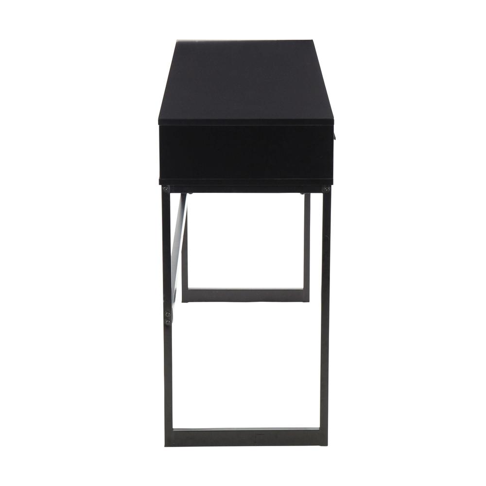 Black Metal, Black Wood Franklin Console Table. Picture 3