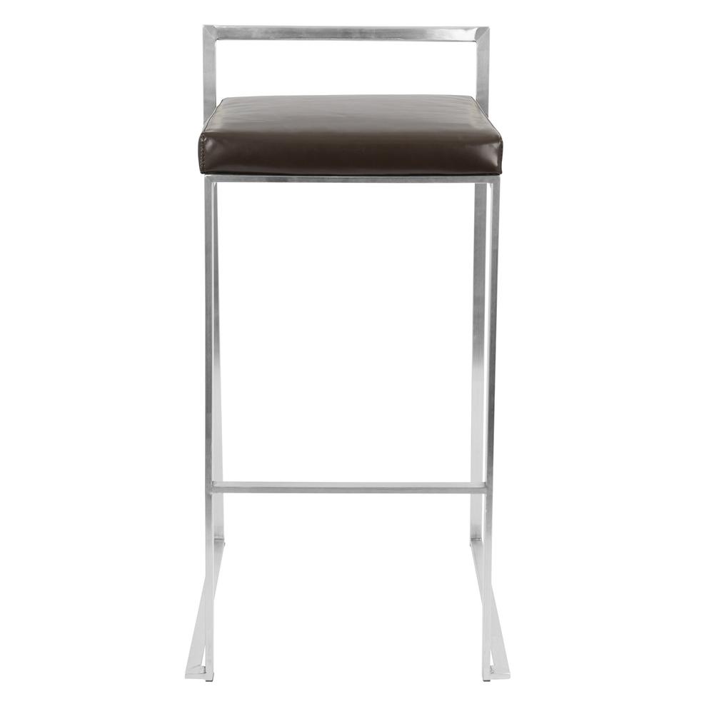 Brown Fuji Stacker Barstool - Set of 2. Picture 6