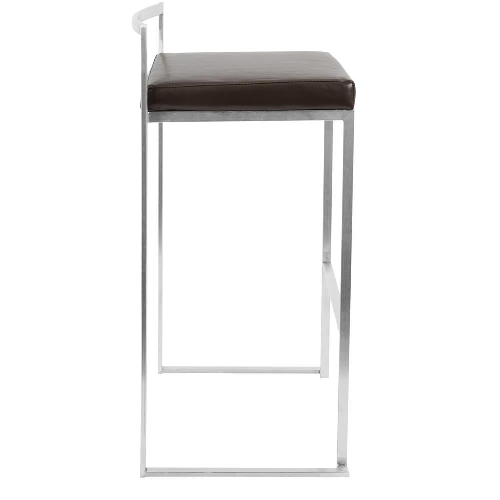 Brown Fuji Stacker Barstool - Set of 2. Picture 3