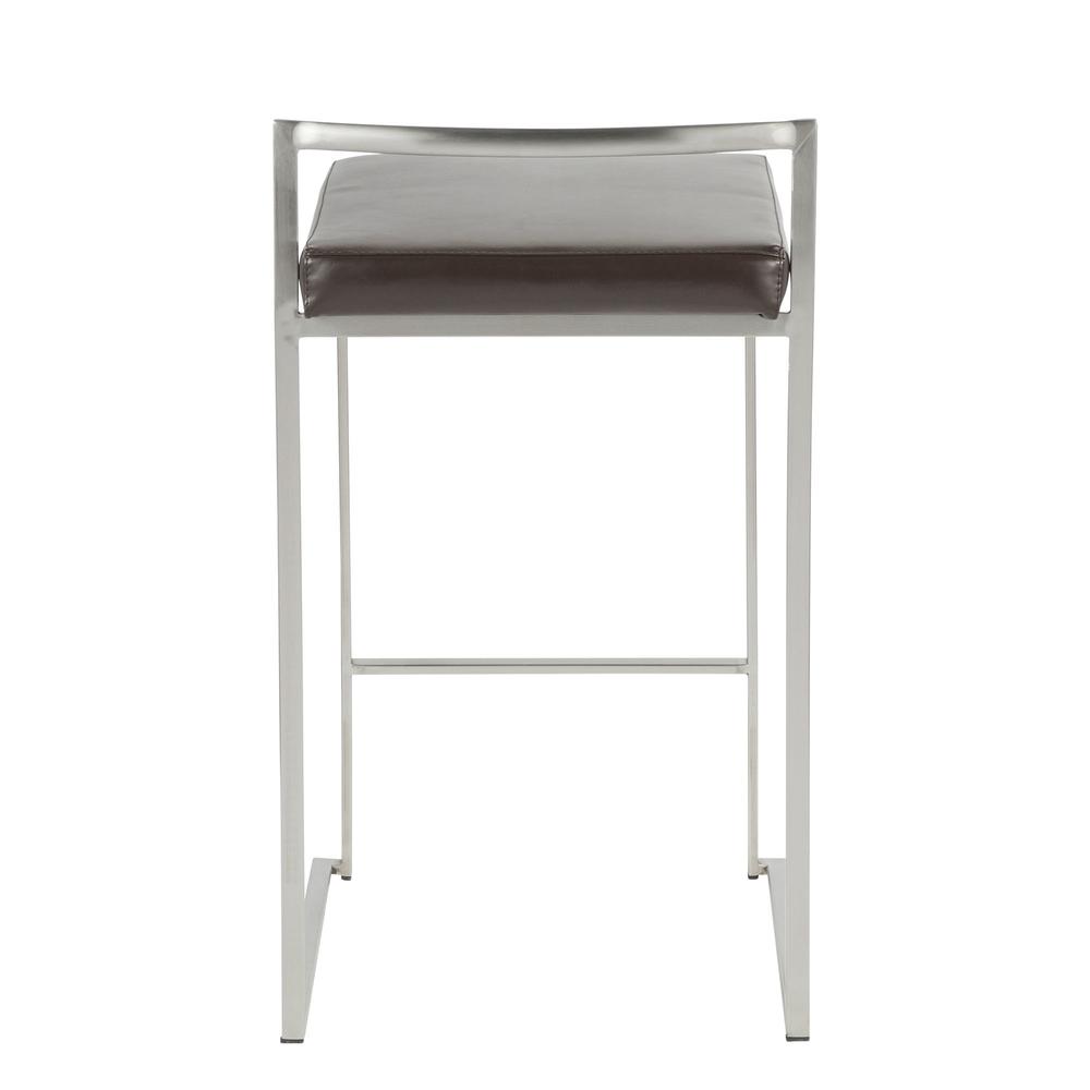 Brown Fuji Stacker Counter Stool - Set of 2. Picture 5