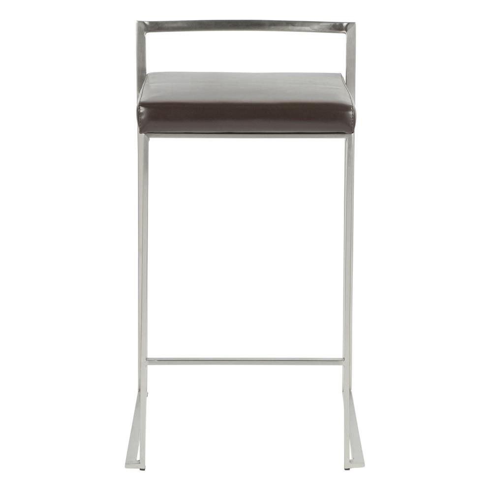 Brown Fuji Stacker Counter Stool - Set of 2. Picture 6