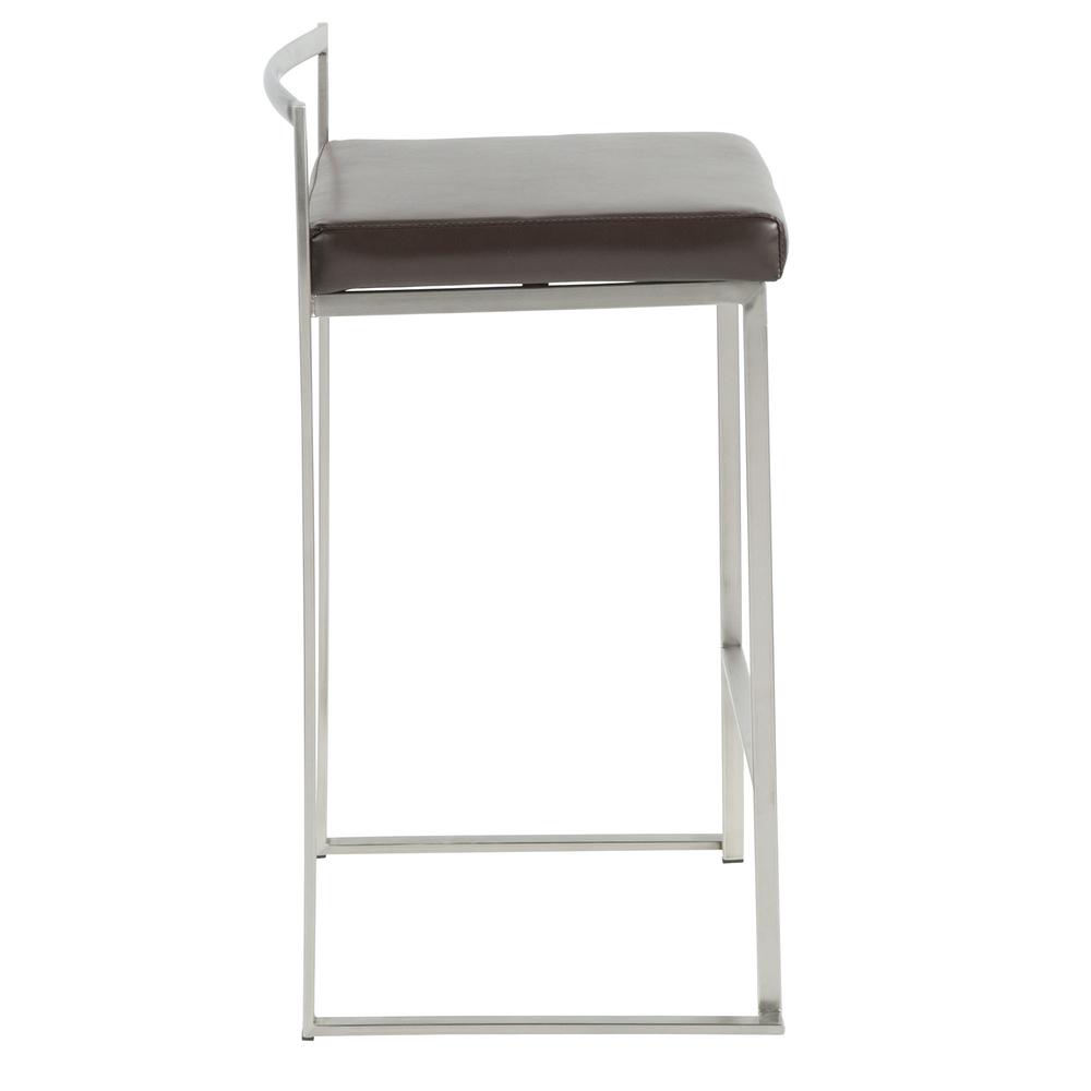 Brown Fuji Stacker Counter Stool - Set of 2. Picture 3