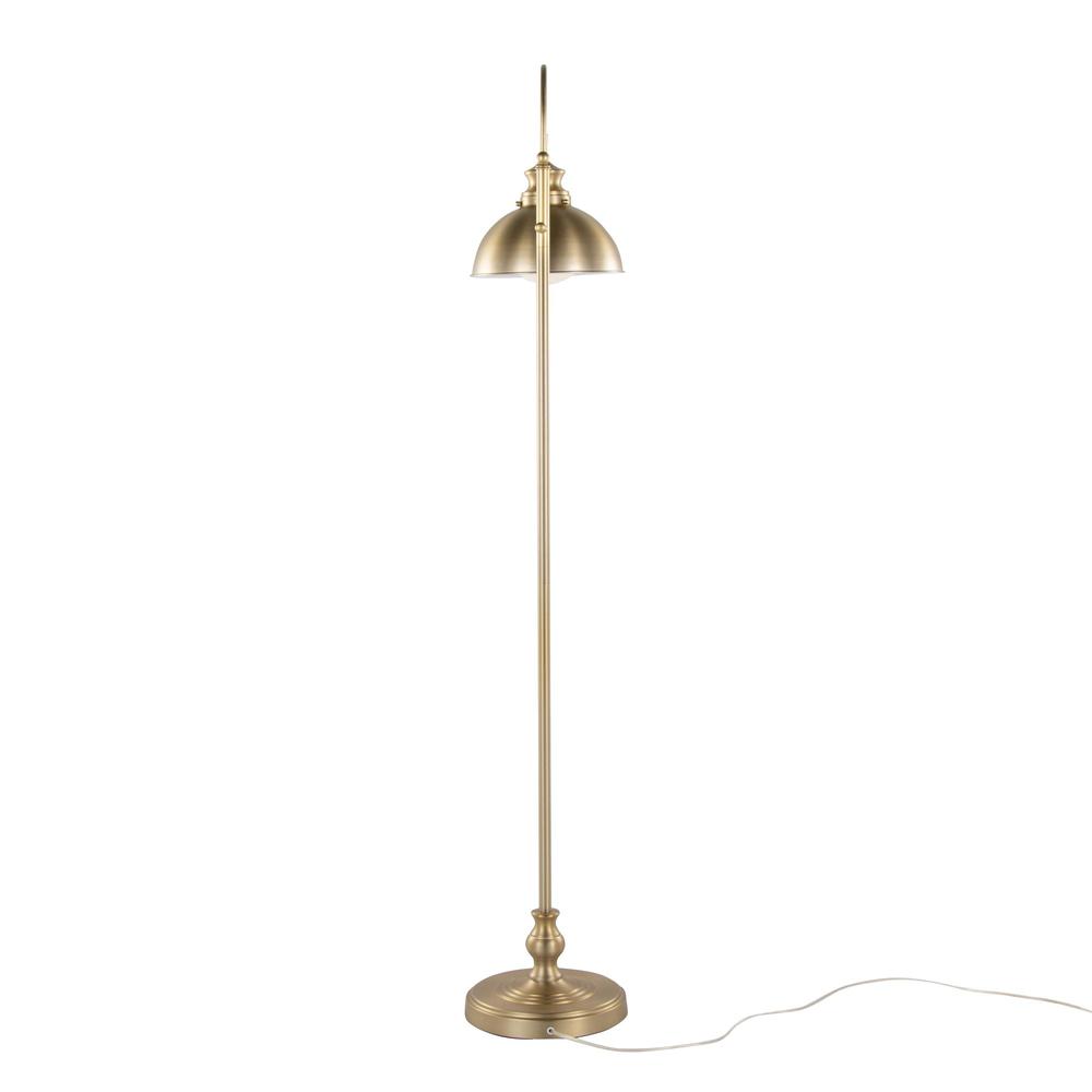 Gold Metal Emery Reader 64" Metal Floor Lamp. Picture 5