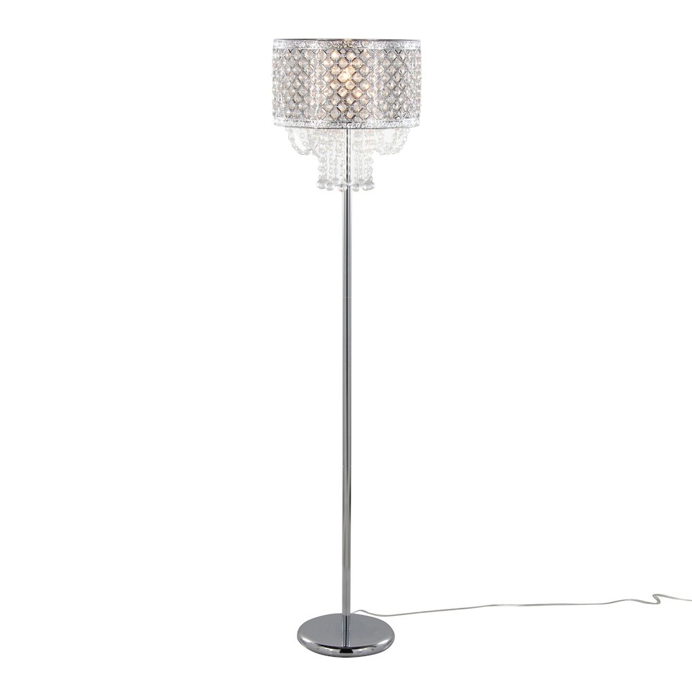Droplets Sleek 60" Metal Floor Lamp. Picture 1