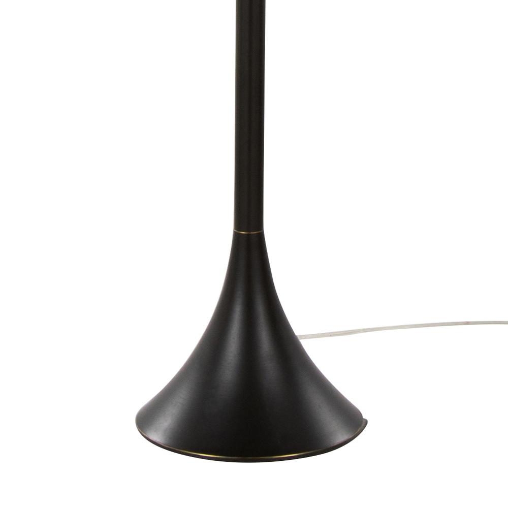 Oil Rubbed Bronze, Natural Linen Lenuxe 65" Metal Floor Lamp. Picture 4