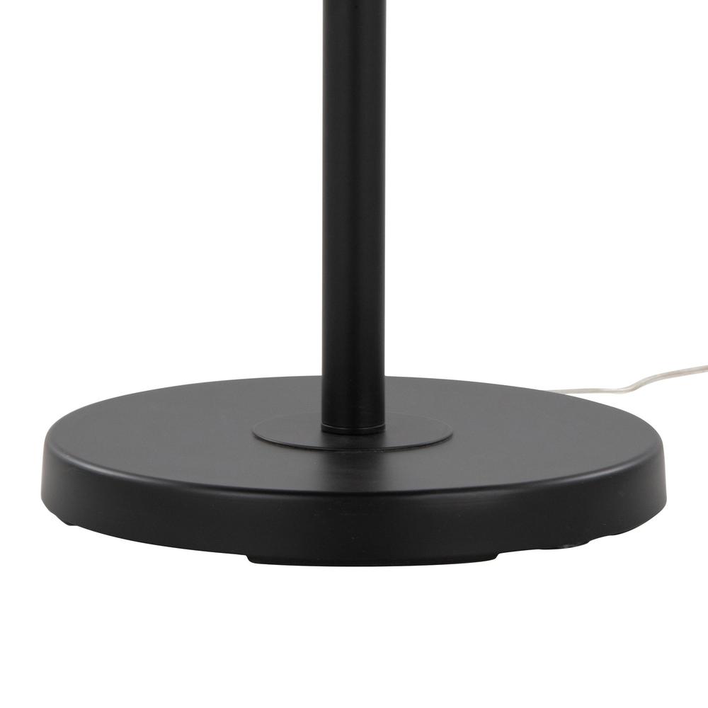 Matte Black Metal, Natural Linen Casper 69" Metal Floor Lamp. Picture 8
