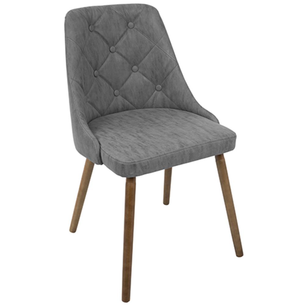 Grey, Walnut Giovanni Chair. Picture 1