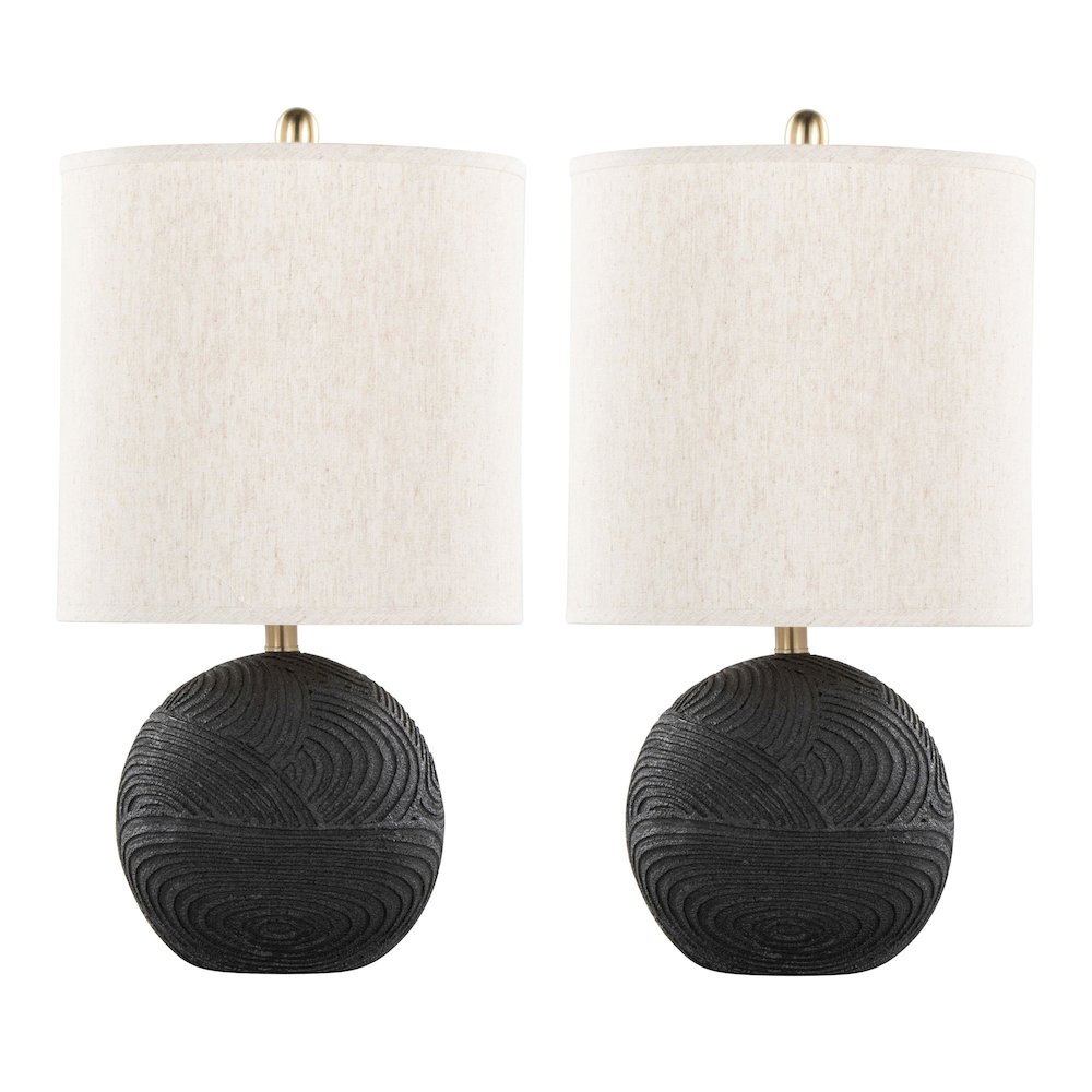 Kona 23" Polyresin Table Lamp - Set of 2. Picture 1