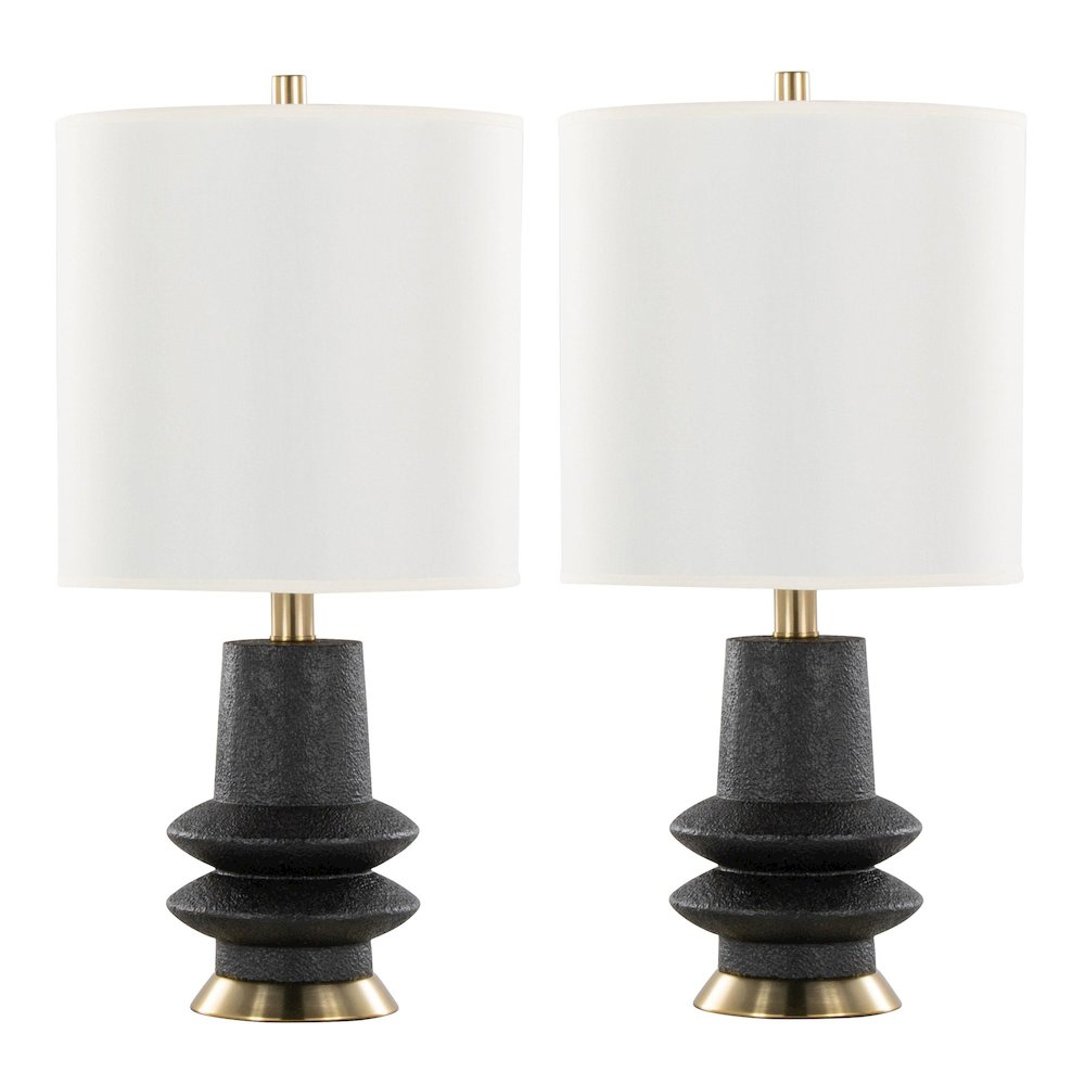 Lloyd 26" Polyresin Table Lamp  - Set of 2. Picture 1