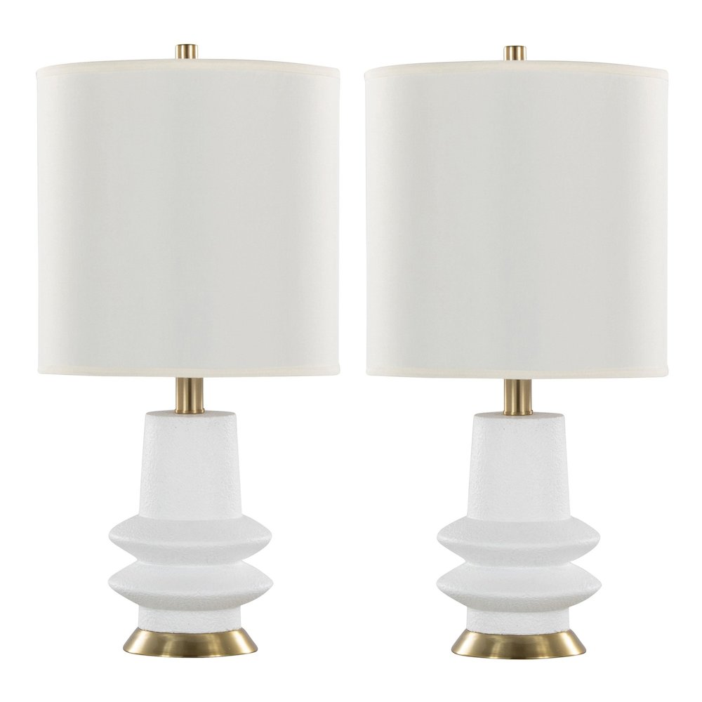 Lloyd 26" Polyresin Table Lamp  - Set of 2. Picture 1