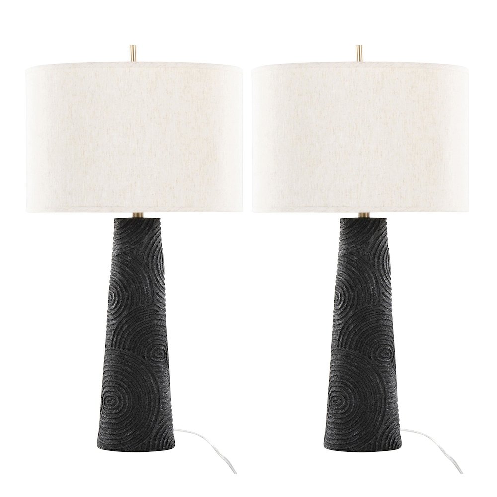 Kona 31" Polyresin Table Lamp - Set of 2. Picture 1