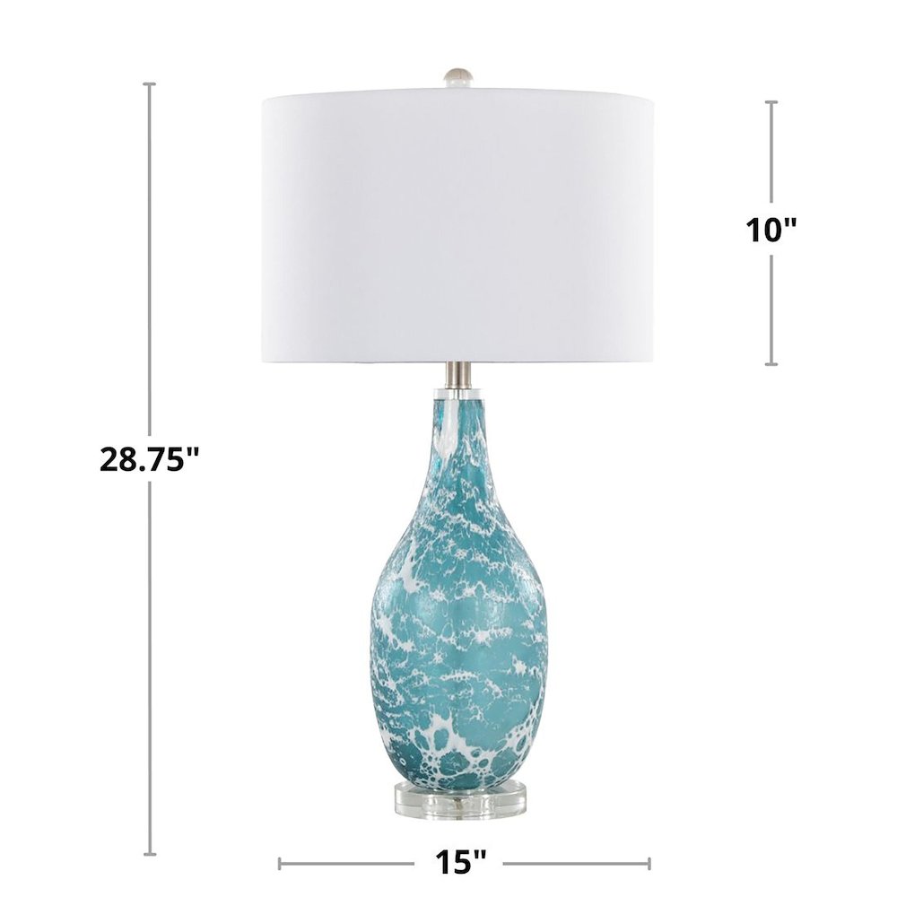 Rocca 29" Glass Table Lamp - Set of 2. Picture 12