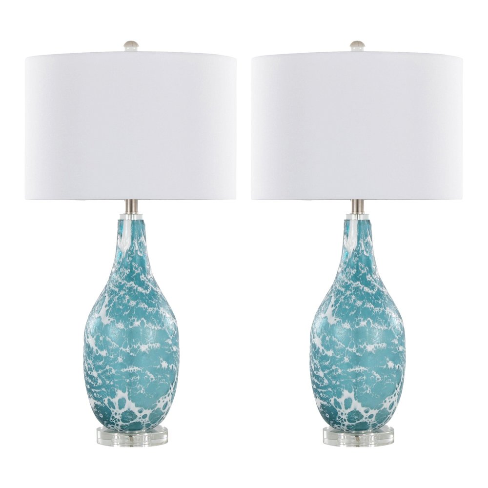 Rocca 29" Glass Table Lamp - Set of 2. Picture 1