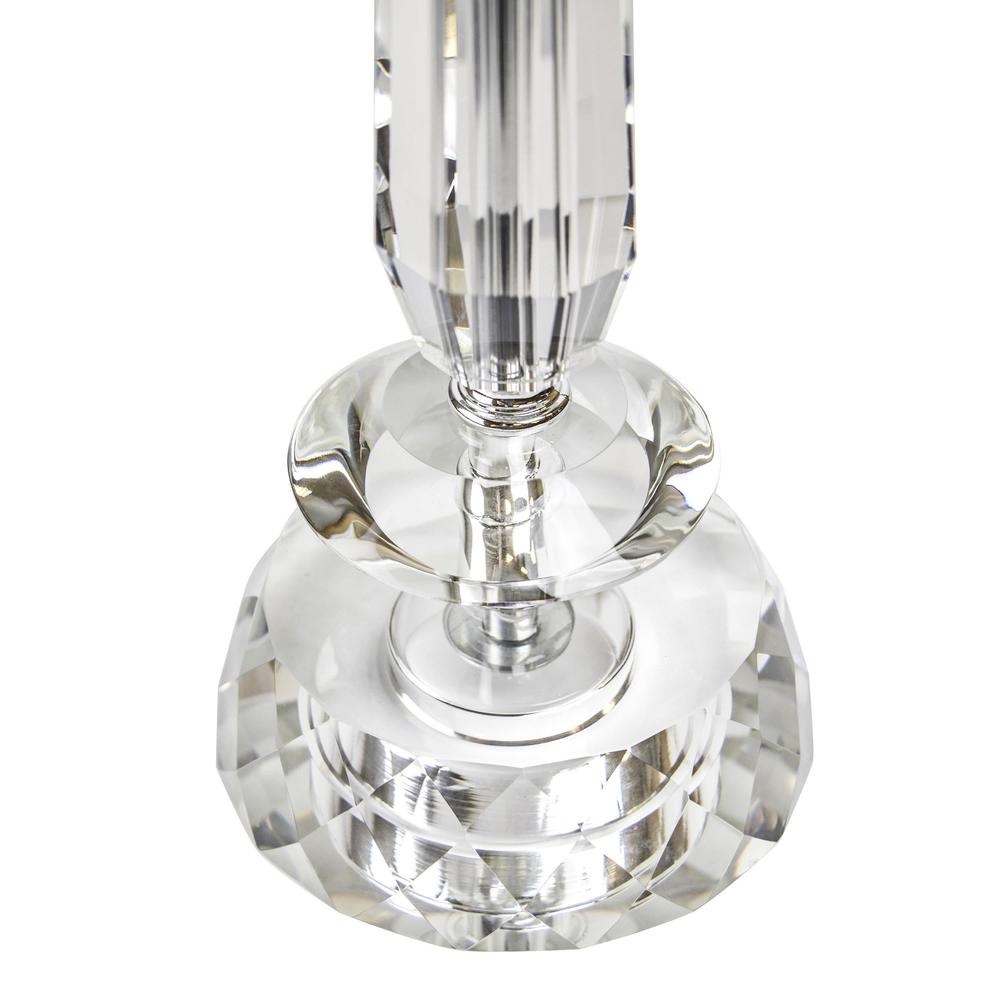 Clear Karat 25.5" Crystal Table Lamp - Set of 2. Picture 5