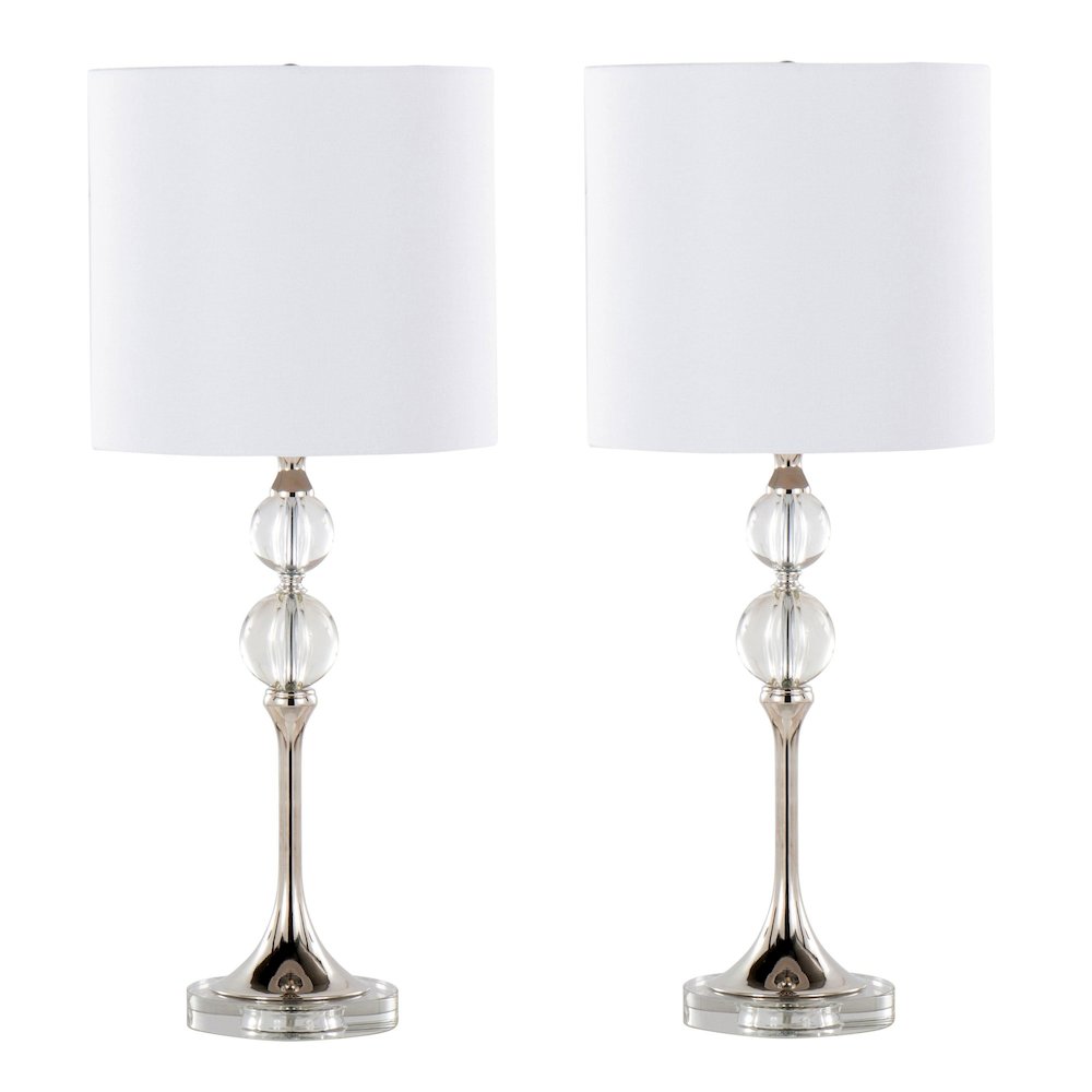Clara 26" Crystal Table Lamp - Set of 2. Picture 1
