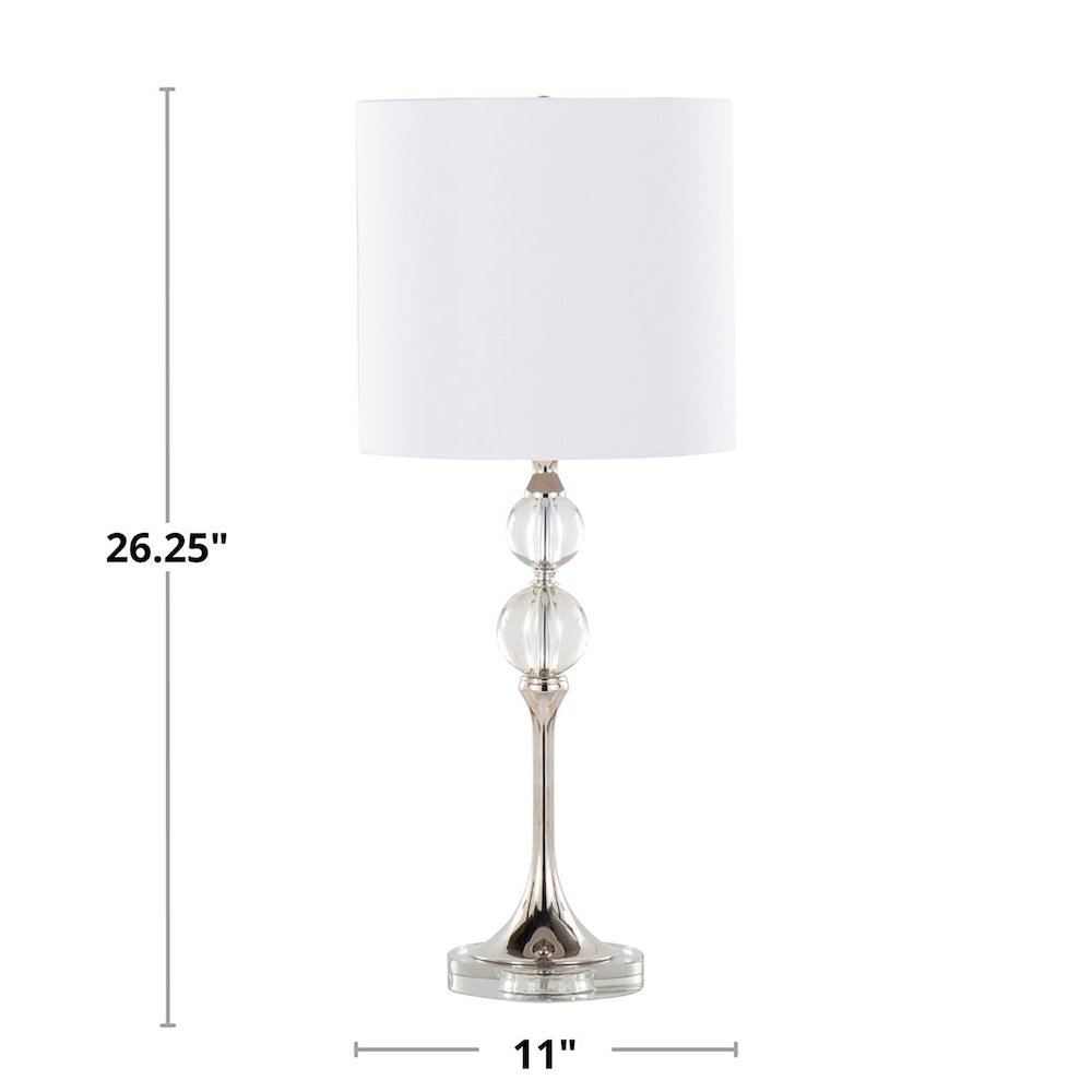 Clara 26" Crystal Table Lamp - Set of 2. Picture 4