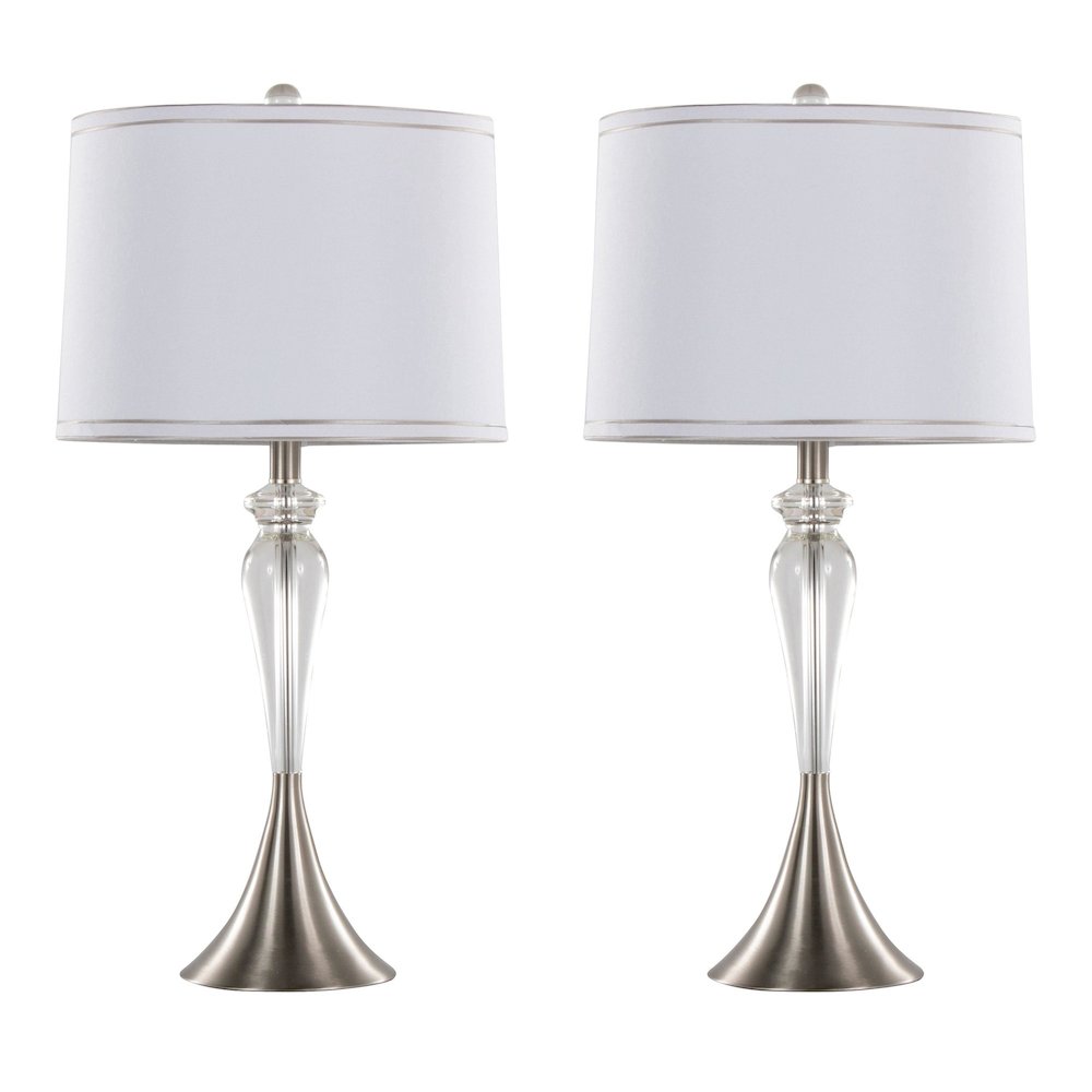 Ashland 28" Crystal Table Lamp - Set of 2. Picture 1