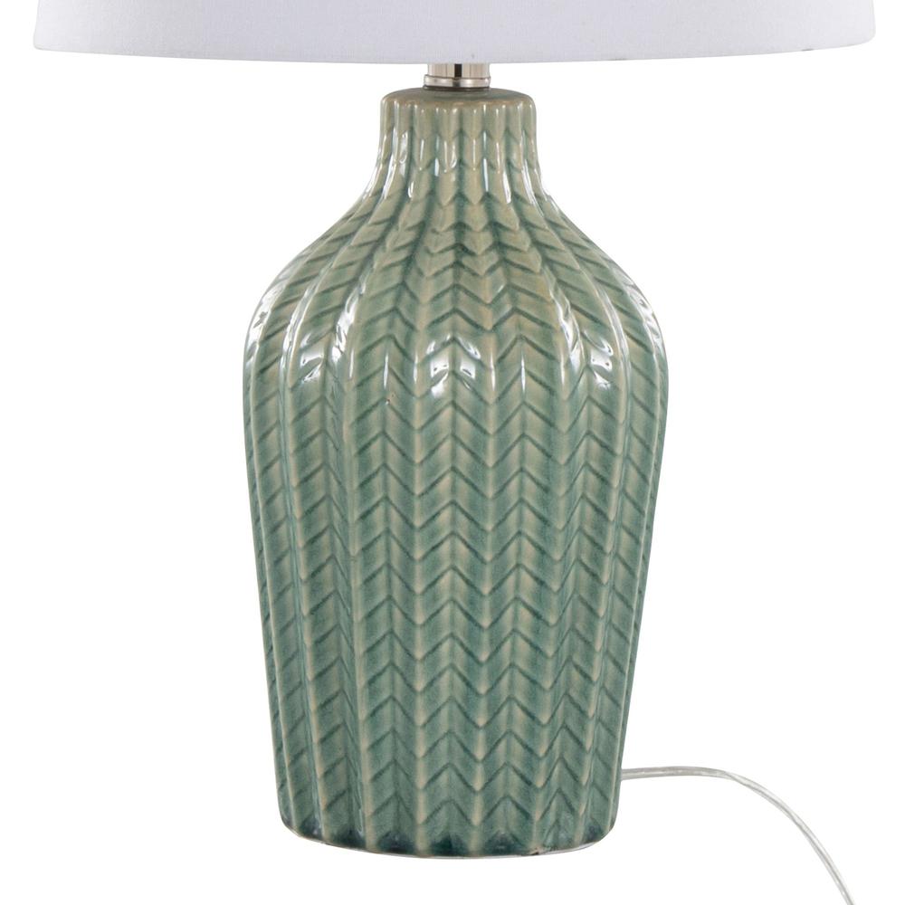 Grey Rockwell 23" Ceramic Table Lamp - Set of 2. Picture 5