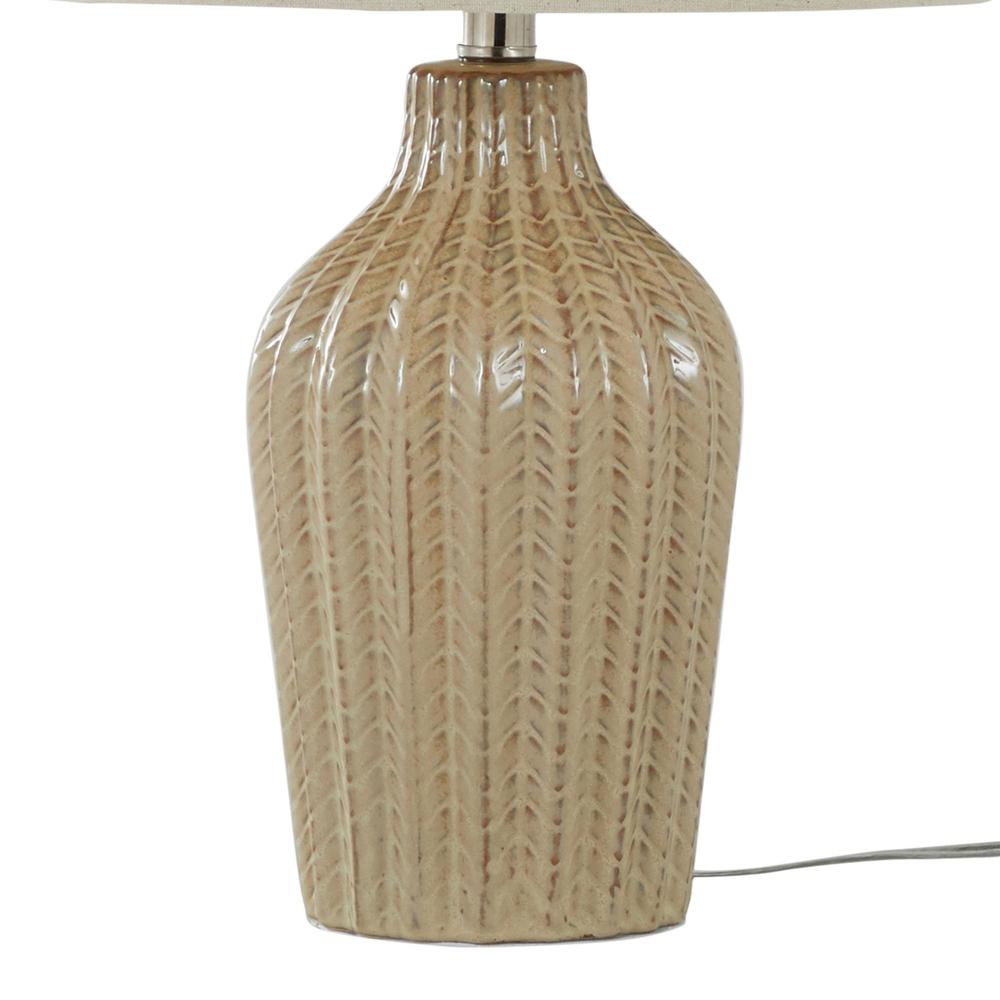 Beige Rockwell 23" Ceramic Table Lamp - Set of 2. Picture 4