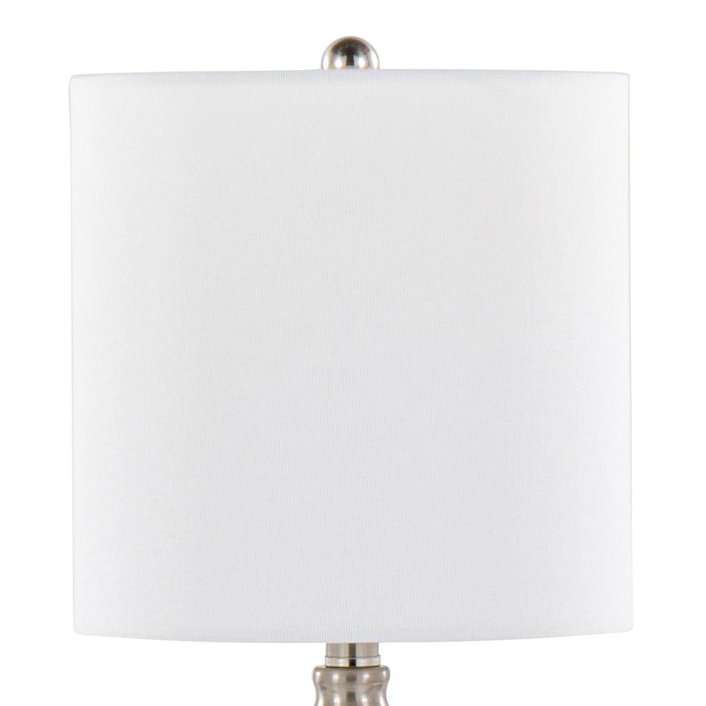 Clear Belle 20" Glass Accent Lamp - Set of 2. Picture 5