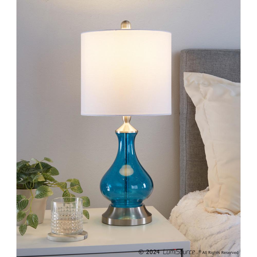 Jasmine 22" Glass Accent Lamp. Picture 3