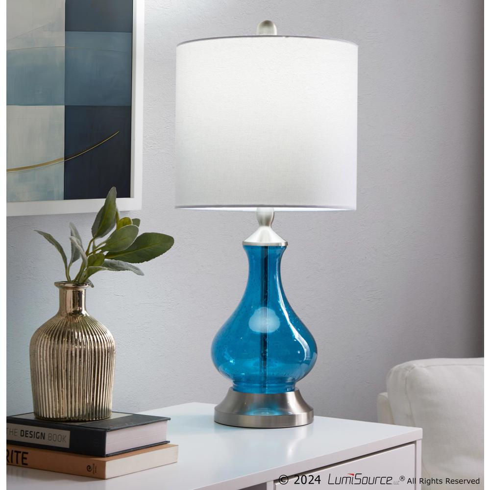 Jasmine 22" Glass Accent Lamp. Picture 4