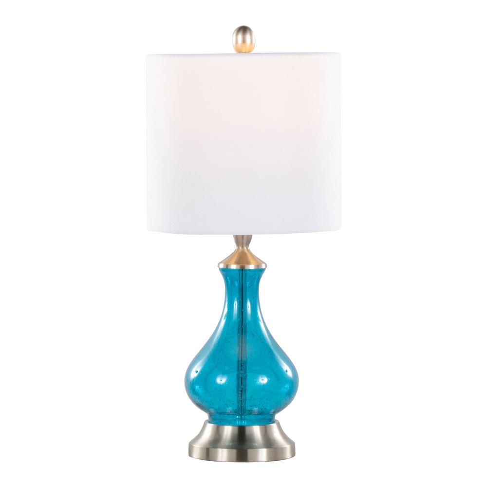 Jasmine 22" Glass Accent Lamp. Picture 1