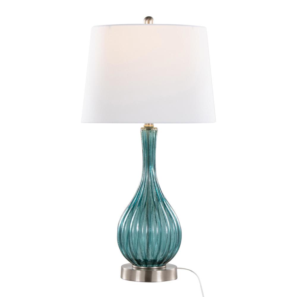 Clear Jenny 27" Glass Table Lamp - Set of 2. Picture 2
