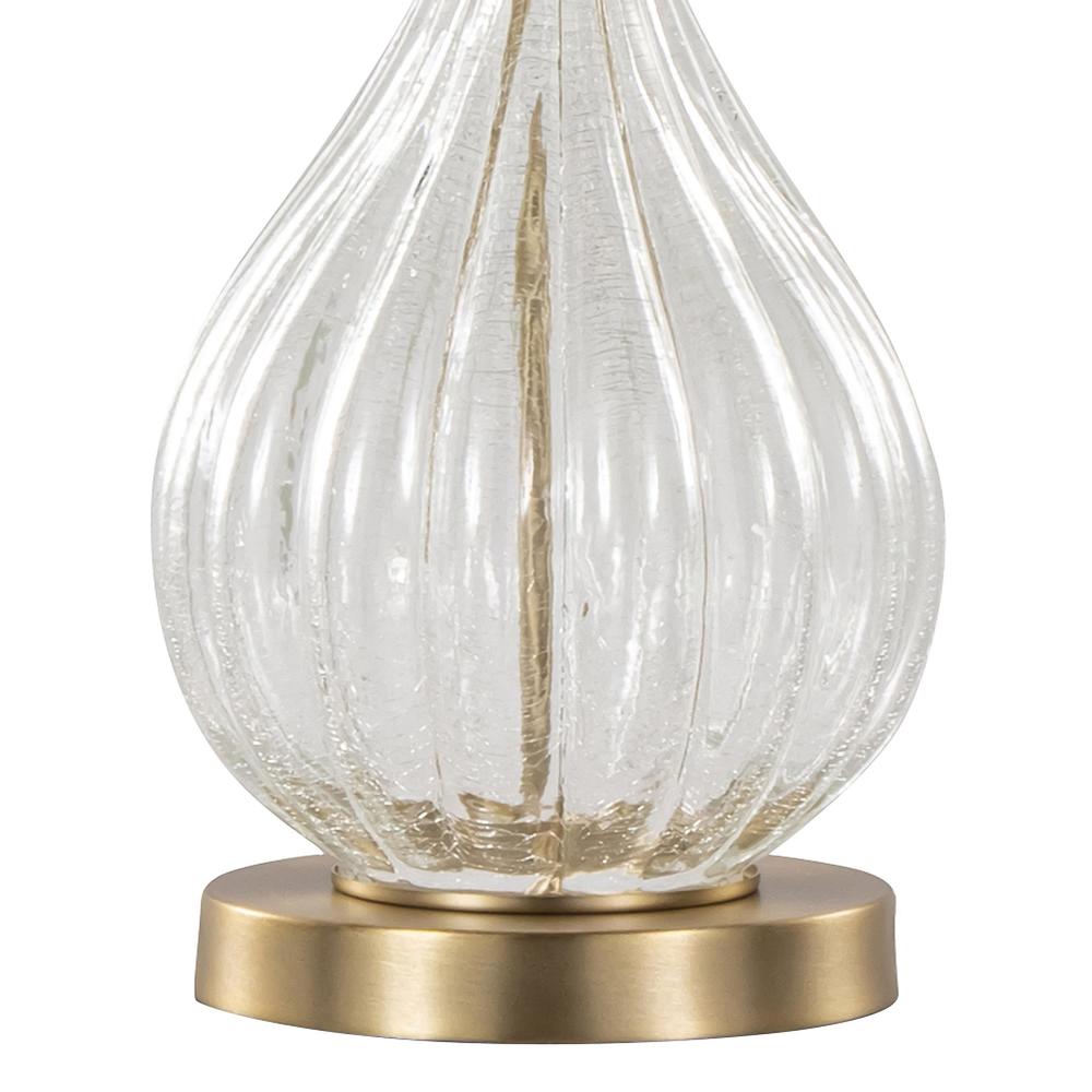 Clear Jenny 27" Glass Table Lamp - Set of 2. Picture 4