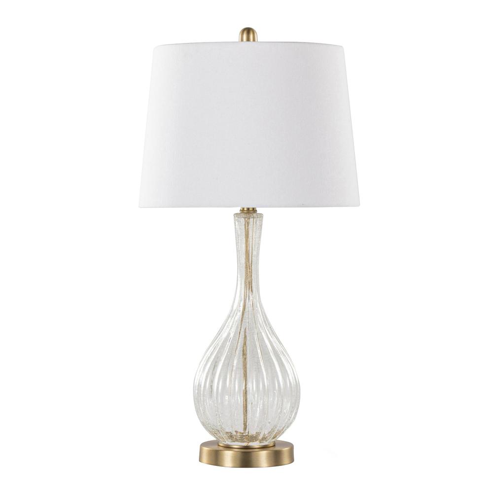 Clear Jenny 27" Glass Table Lamp - Set of 2. Picture 3