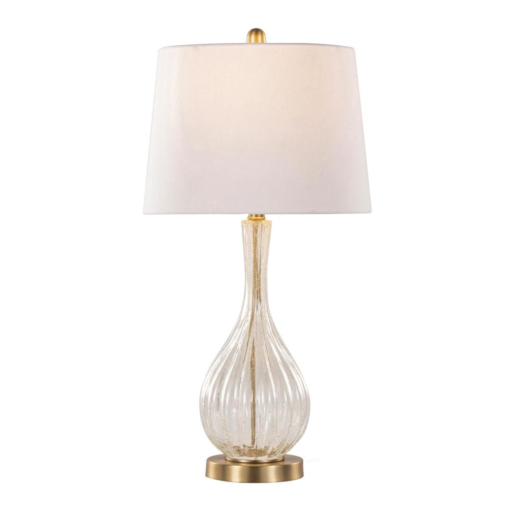 Clear Jenny 27" Glass Table Lamp - Set of 2. Picture 2