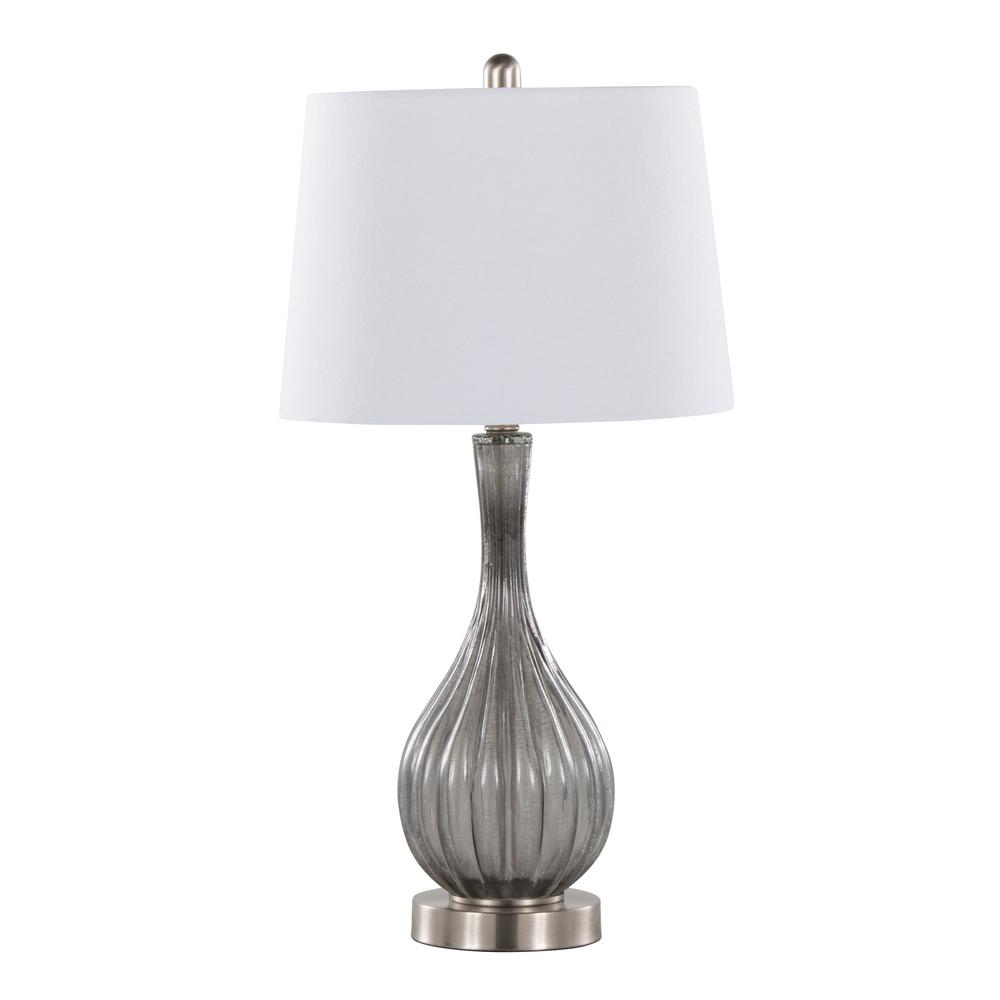 Clear Jenny 27" Glass Table Lamp - Set of 2. Picture 3