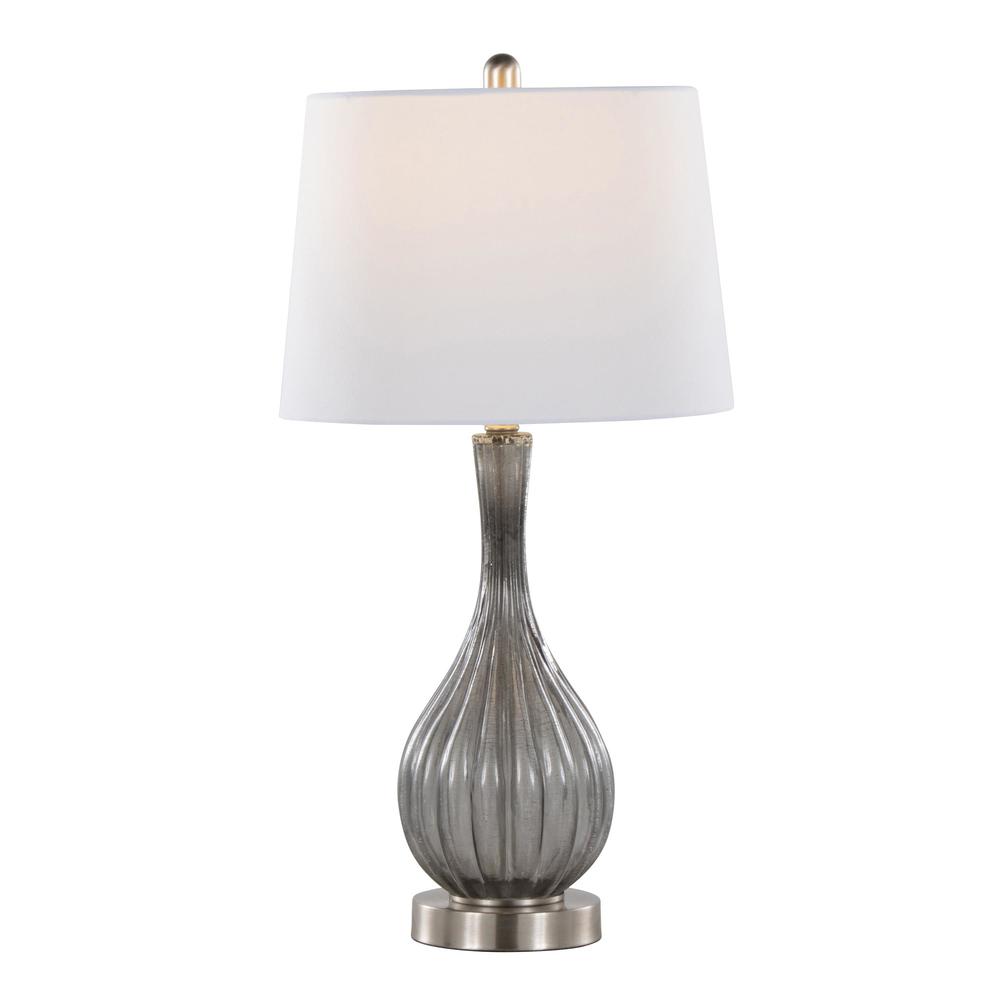 Clear Jenny 27" Glass Table Lamp - Set of 2. Picture 2