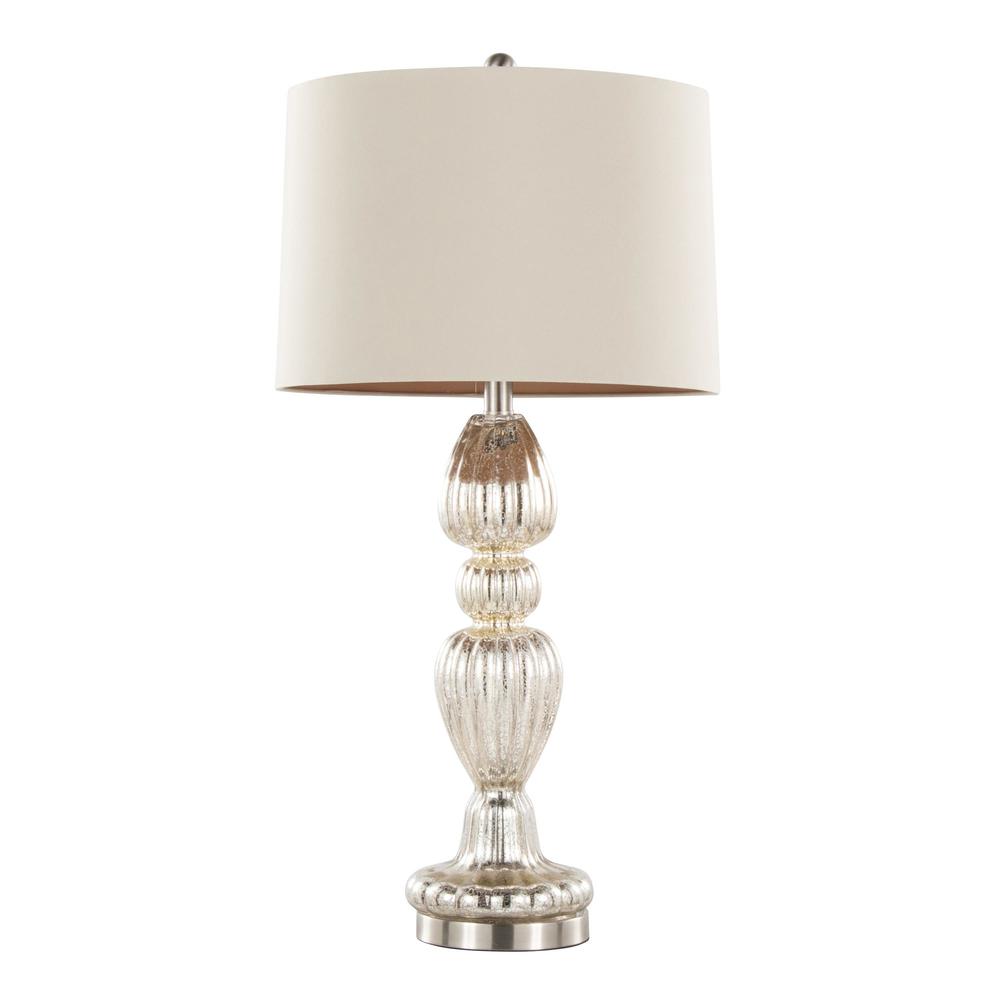 Clear Spade 30" Glass Table Lamp - Set of 2. Picture 3