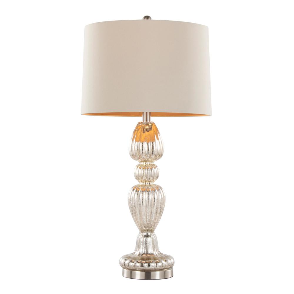 Clear Spade 30" Glass Table Lamp - Set of 2. Picture 2