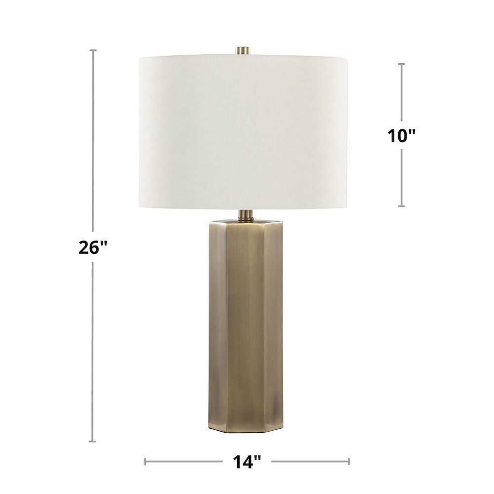 Huit 26" Metal Table Lamp - Set of 2. Picture 7