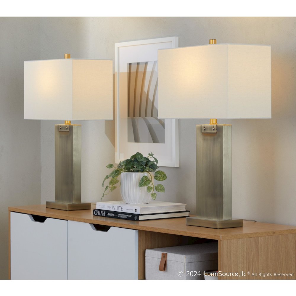 Royce 26" Metal Table Lamp - Set of 2. Picture 14