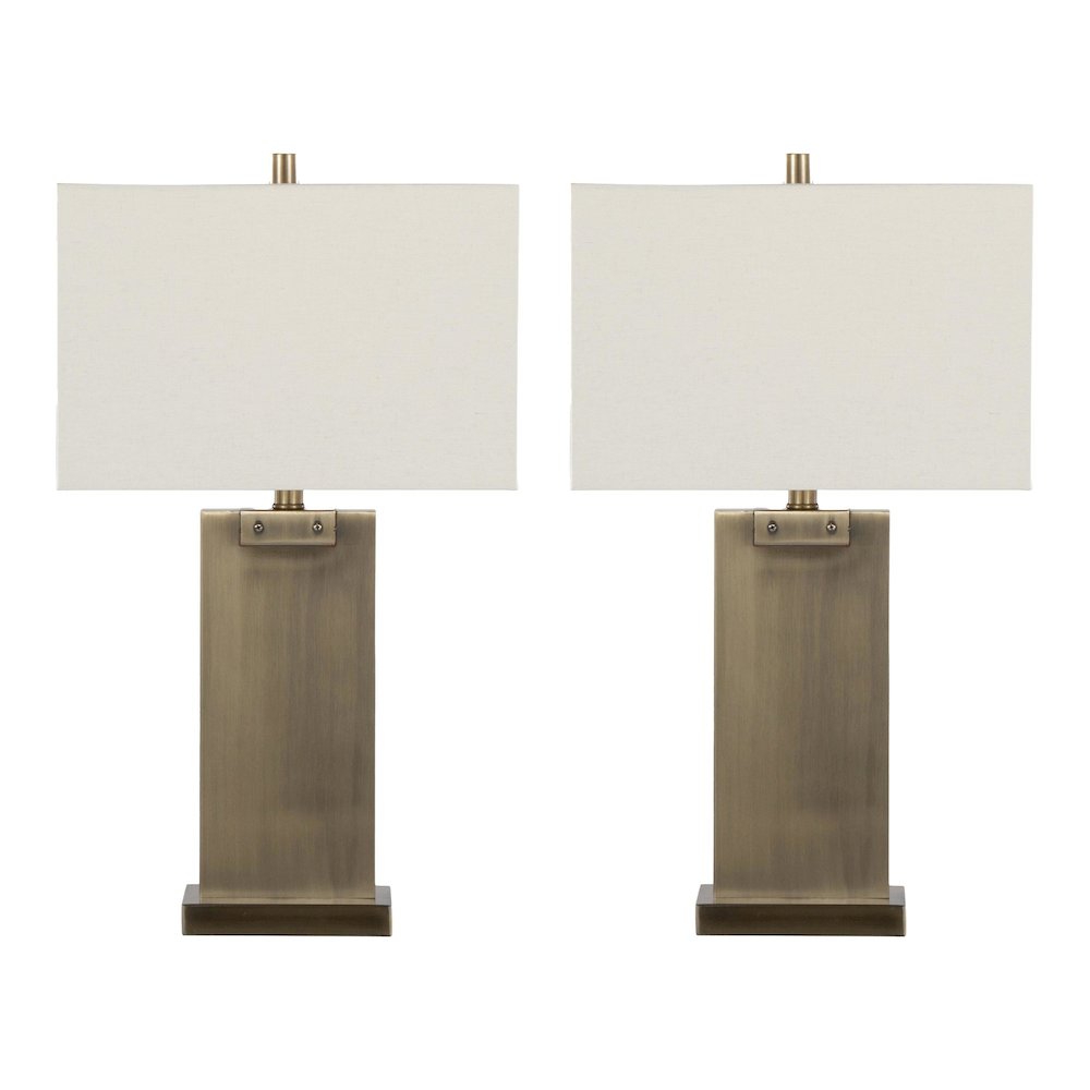 Royce 26" Metal Table Lamp - Set of 2. Picture 1