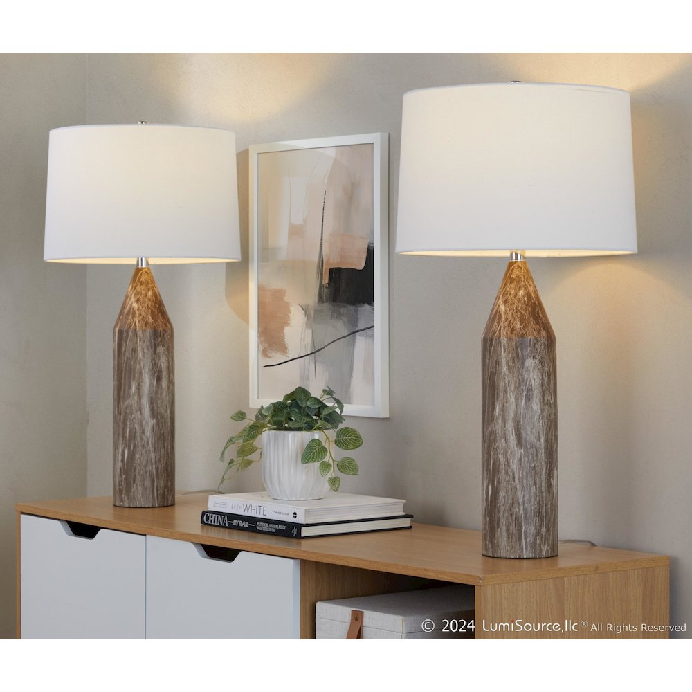 Point 30" Metal Table Lamp - Set of 2. Picture 9