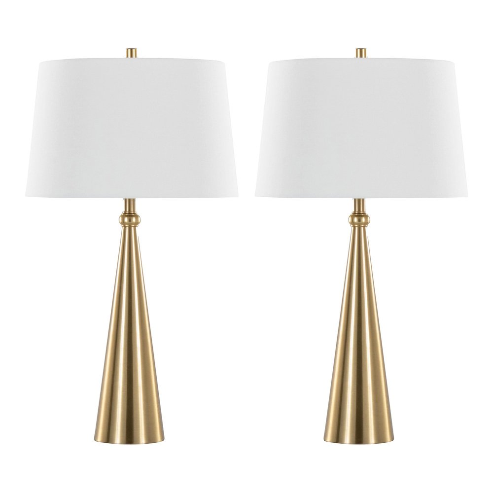 Cone 30" Metal Table Lamp - Set of 2. Picture 1